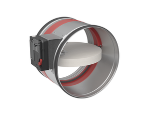 Circular fire damper for large diameters